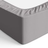 Amazon Basics Lenzuolo con angoli Singolo, 90 x 200 x 30 cm, in 100% Microfibra con altezza da 30cm, Grigio Scuro - 90 x 200 x 30 cm Grigio Scuro