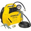 Stanley Compressore Aria Portatile 8 Bar - Compressore 8Bar Senza Olio con Attrezzi Pneumatici - Incl. Tubo dell'Aria da 3M, Pistola ad Aria con Manometro e 3 Ugelli - Giallo - 20 Litri