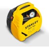 Stanley Compressore Aria Portatile 8 Bar - Compressore 8Bar Senza Olio con Attrezzi Pneumatici - Incl. Tubo dell'Aria da 3M, Pistola ad Aria con Manometro e 3 Ugelli - Giallo - 20 Litri