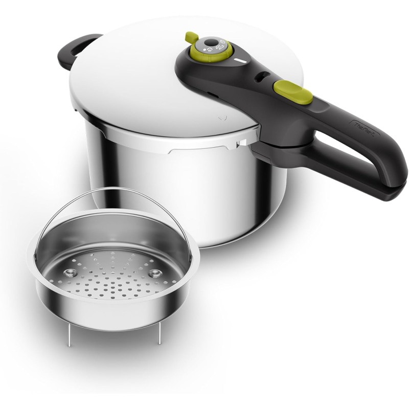 Tefal Secure 5 Neo Pressure Cooker, 6 Litre, alluminio Tefal Secure 5 Neo Pressure Cooker, 6 Litre, alluminio
