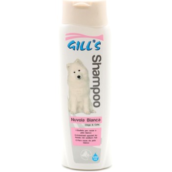 Croci Gill's - Shampoo Nuvola Bianca, shampoo per cani a pelo chiaro e lungo, rende il pelo morbido e soffice, 200ml - 200 ml