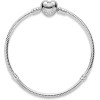 PANDORA Icons - Bracciale in argento, con maglia snake e chiusura a cuore - 18 PANDORA Icons - Bracciale in argento, con maglia snake e chiusura a cuore - 18