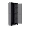 Keter Armadio Portascope Stilo, 3 Ripiani Regolabili, Grigio Scuro/Nero, 68 x 39 x 173 H cm