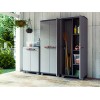 Keter Armadio Portascope Stilo, 3 Ripiani Regolabili, Grigio Scuro/Nero, 68 x 39 x 173 H cm