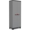 Keter Armadio Portascope Stilo, 3 Ripiani Regolabili, Grigio Scuro/Nero, 68 x 39 x 173 H cm