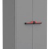 Keter Armadio Portascope Stilo, 3 Ripiani Regolabili, Grigio Scuro/Nero, 68 x 39 x 173 H cm