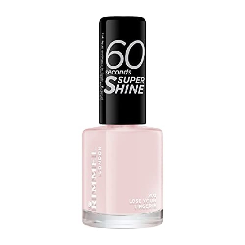 Rimmel London, 60 Seconds Super Shine, Smalto per unghie, Lose Your Lingerie 203, 8 ml