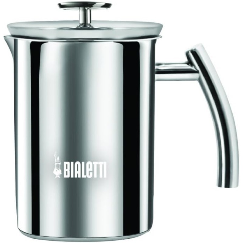 Bialetti Cappuccinatore, Crema Perfetta, Adatto a tutti i piani di cottura (Compresa Induzione), Lavabile in Lavastoviglie, 330 ml, Acciaio Inox - Stainless Steel