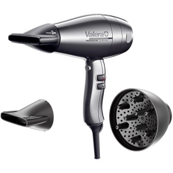 Valera, Swiss Silent Jet 8600, Asciugacapelli Professionale, Phon Silenzioso, con Potente Motore, 3 Livelli di Temperatura, Ionizzatore, Cavo Flessibile Anti-Attorcigliamento, 2400 W, Platino Valera, Swiss Silent Jet 8600, Asciugacapelli Professionale, Phon Silenzioso, con Potente Motore, 3 Livelli di Temperatura, Ionizzatore, Cavo Flessibile Anti-Attorcigliamento, 2400 W, Platino