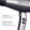 Valera, Swiss Silent Jet 8600, Asciugacapelli Professionale, Phon Silenzioso, con Potente Motore, 3 Livelli di Temperatura, Ionizzatore, Cavo Flessibile Anti-Attorcigliamento, 2400 W, Platino