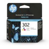 HP 302 Tricromia, F6U65AE, Cartuccia Originale da 165 Pagine, Compatibile con Stampanti DeskJet 1110, 2130, 3630, Envy 4520, OfficeJet 3830, 4650, 5220, e 5230
