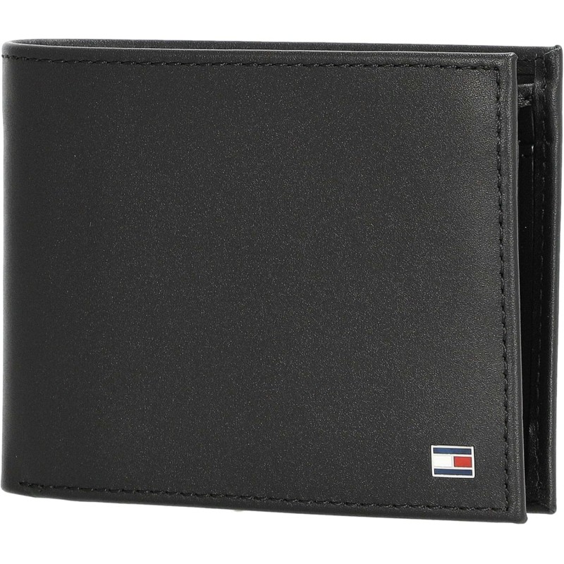 Tommy Hilfiger Eton CC Flap And Coin Pocket Am0am00652, Portafogli Uomo - Taglia Unica Nero (Black)