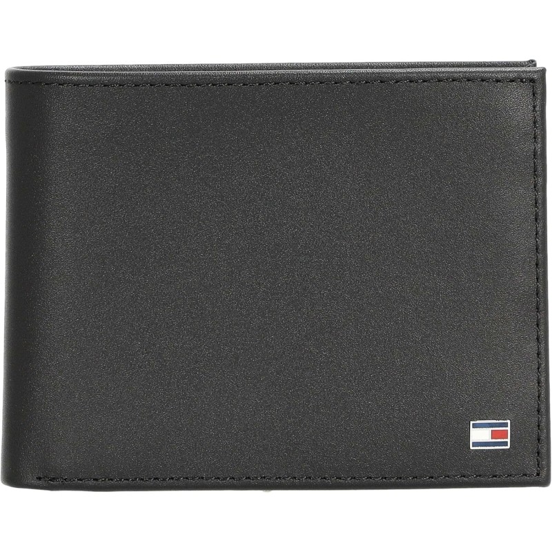 Tommy Hilfiger Eton CC Flap And Coin Pocket Am0am00652, Portafogli Uomo - Taglia Unica Nero (Black)