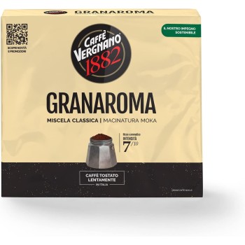 Caffè Vergnano 1882 Miscela Classica Caffè Macinato Granaroma, 2 x 250g - 250 g (Confezione da 2) Caffè Vergnano 1882 Miscela Classica Caffè Macinato Granaroma, 2 x 250g - 250 g (Confezione da 2)