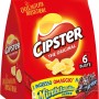 Cipster the Original, Chips di Patate Croccanti, Gusto Leggero e Forma Iconica, 132g (multipack 6 bustine da 22g)