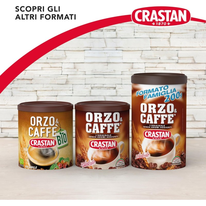 Crastan - Orzo & Caffè, Preparato Solubile, 120G - 120 gr