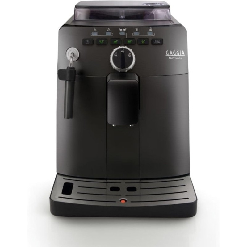 Gaggia HD8749/01 Naviglio Black - Macchina da Caffè Automatica, per Espresso e Cappuccino, Caffè in Grani, 15 bar, 1850W, 2L, Nero, 100% Made in Italy - Naviglio Black Gaggia HD8749/01 Naviglio Black - Macchina da Caffè Automatica, per Espresso e Cappuccino, Caffè in Grani, 15 bar, 1850W, 2L, Nero, 100% Made in Italy - Naviglio Black