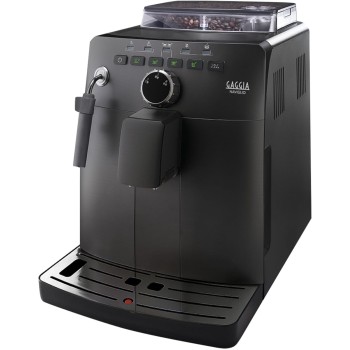 Gaggia HD8749/01 Naviglio Black - Macchina da Caffè Automatica, per Espresso e Cappuccino, Caffè in Grani, 15 bar, 1850W, 2L, Nero, 100% Made in Italy - Naviglio Black