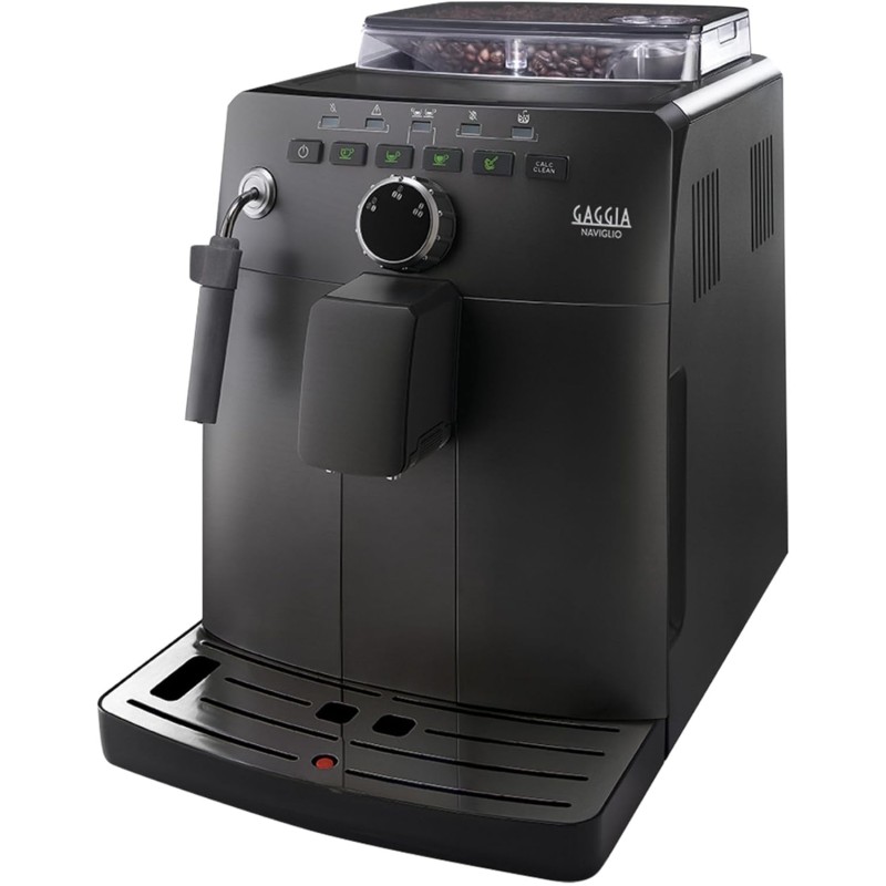 Gaggia HD8749/01 Naviglio Black - Macchina da Caffè Automatica, per Espresso e Cappuccino, Caffè in Grani, 15 bar, 1850W, 2L, Nero, 100% Made in Italy - Naviglio Black Gaggia HD8749/01 Naviglio Black - Macchina da Caffè Automatica, per Espresso e Cappuccino, Caffè in Grani, 15 bar, 1850W, 2L, Nero, 100% Made in Italy - Naviglio Black