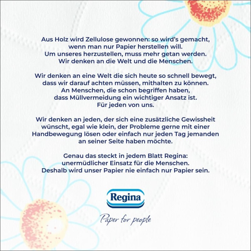 Regina Carta igienica a 3 strati, confezione da 16 rotoli, morbida e delicata con profumo di camomilla e carta certificata FSC