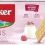 Loacker, Thins, Wafer Finissimi e Croccanti Farciti con una Deliziosa Crema al Lampone e Yogurt, Senza Aromi e Coloranti Aggiunti, Ideali a Colazione, Merenda e Snack, 1 Confezione da 150g