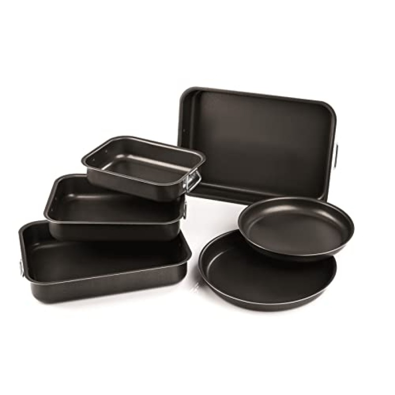 Barazzoni Articoli da Forno Rostiera/Lasagnera in Alluminio Rivestito 42 x 33 CM, Alluminio, Nero, - 42 x 33 cm Barazzoni Articoli da Forno Rostiera/Lasagnera in Alluminio Rivestito 42 x 33 CM, Alluminio, Nero, - 42 x 33 cm