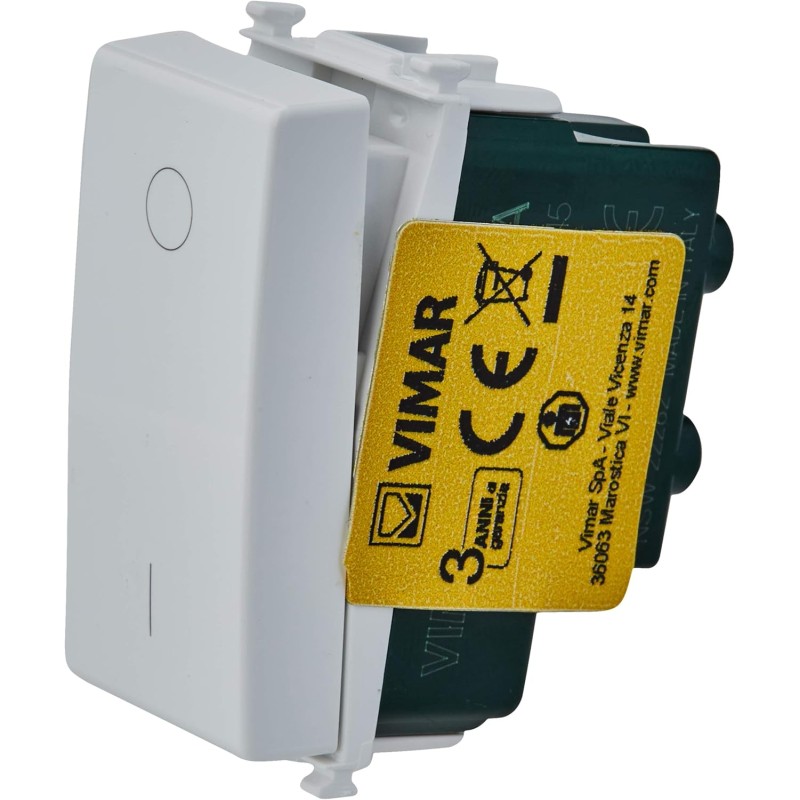 VIMAR Interruttore Illuminabile 2p 16ax Della Serie Plana Bianco VIMAR Interruttore Illuminabile 2p 16ax Della Serie Plana Bianco