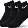 Nike Everyday Cushioned Calzini, Nero (Black/White), M Uomo