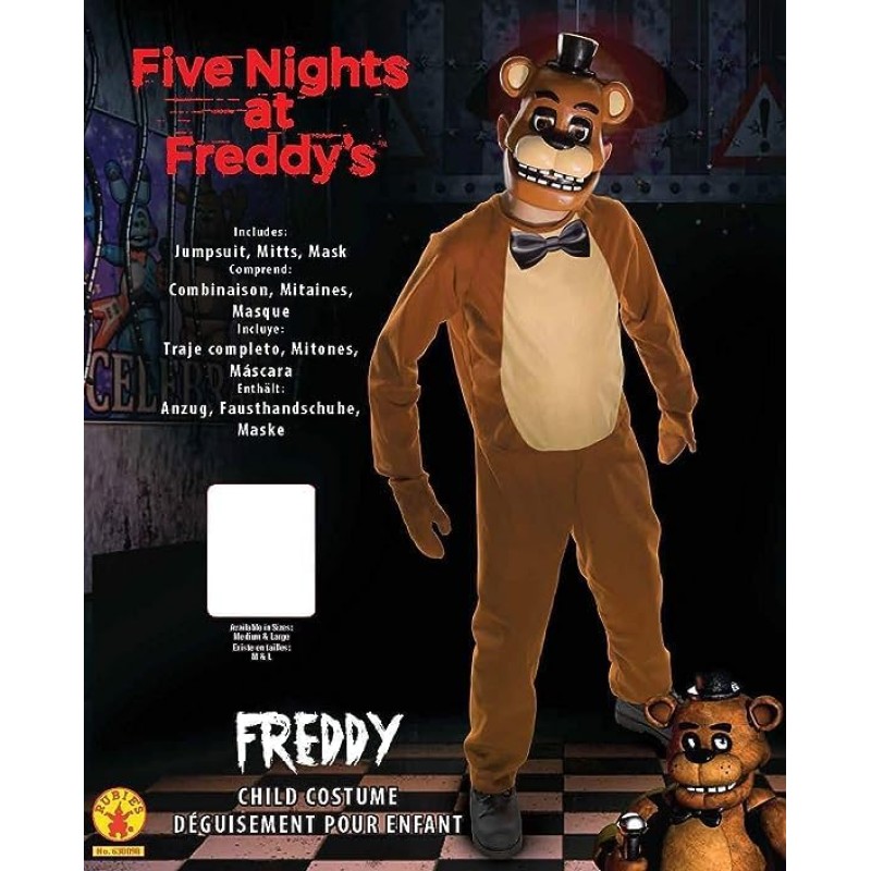 Rubie's Freddy -630098 Maschere Bambini e ragazzi - 6-8 anni Multi
