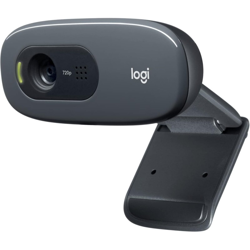 Logitech C270 Webcam HD, 720p/30fps, Videochiamate HD Widescreen, Correzione Automatica Luminosità, Microfono Riduzione del Rumore Logitech C270 Webcam HD, 720p/30fps, Videochiamate HD Widescreen, Correzione Automatica Luminosità, Microfono Riduzione del Rumore