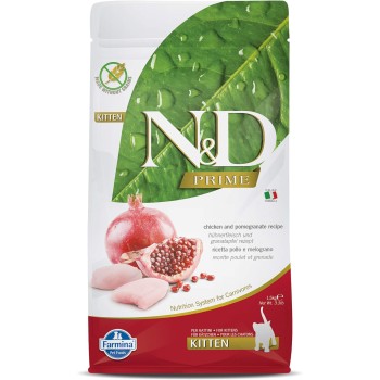 Farmina Natural & Delicious N&D PRIME CAT CHICKEN & POMEGRANATE KITTEN 1.5KG