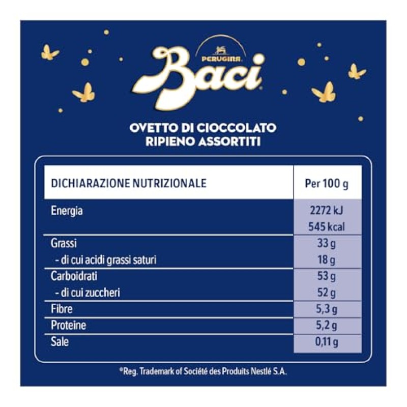 Ovetti BACI PERUGINA di cioccolato assortiti ripieni