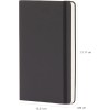 Amazon Basics Taccuino classico, A5, con pagine bianche, Misura Grande, nero - Misura Grande