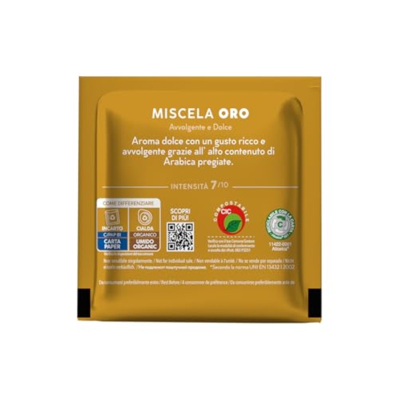 Caffè Borbone Cialda Compostabile, Miscela Oro - 150 Cialde - Sistema ESE - Miscela Oro