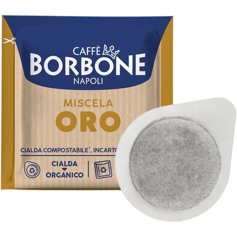 Caffè Borbone Cialda Compostabile, Miscela Oro - 150 Cialde - Sistema ESE - Miscela Oro