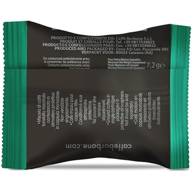 Caffè Borbone Miscela Decaffeinata - 50 Capsule - Compatibili con le Macchine Lavazza®* Espresso Point®* - Miscela Decaffeinata