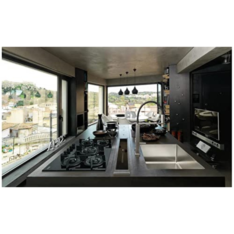 Franke Crystal FHCR 905 4G TC HE BK C Incasso Piano cottura a gas Nero Franke Crystal FHCR 905 4G TC HE BK C Incasso Piano cottura a gas Nero