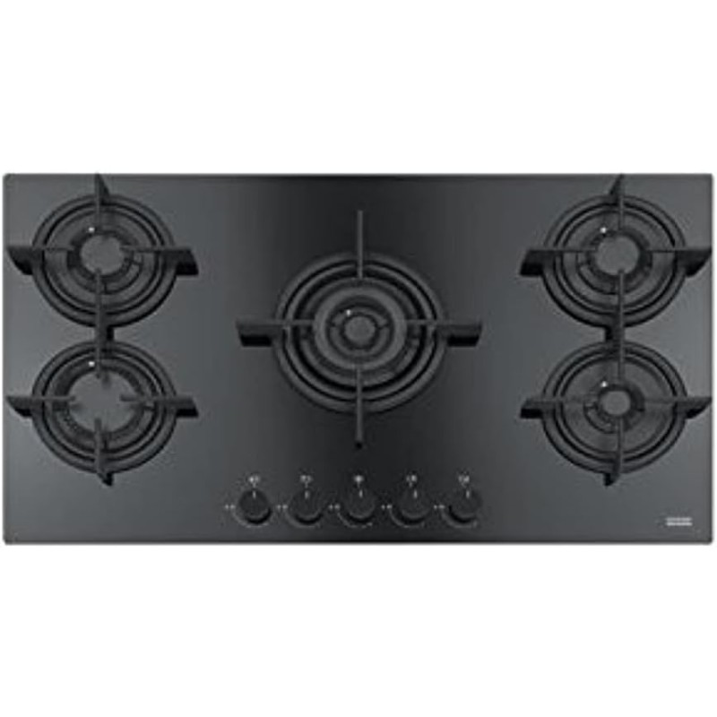 Franke Crystal FHCR 905 4G TC HE BK C Incasso Piano cottura a gas Nero Franke Crystal FHCR 905 4G TC HE BK C Incasso Piano cottura a gas Nero