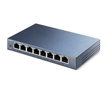 TP-Link TL-SG108 Switch 8 Porte Gigabit, 10/100/1000 Mbps, Plug & Play, 802.1p/DSCP QoS, IGMP Snooping, Involucro in Metallo Resistente, Installazione Facile, Tecnologia Green Ethernet, IEEE 802.3x - 8 Porte Gigabit TP-Link TL-SG108 Switch 8 Porte Gigabit, 10/100/1000 Mbps, Plug & Play, 802.1p/DSCP QoS, IGMP Snooping, Involucro in Metallo Resistente, Installazione Facile, Tecnologia Green Ethernet, IEEE 802.3x - 8 Porte Gigabit