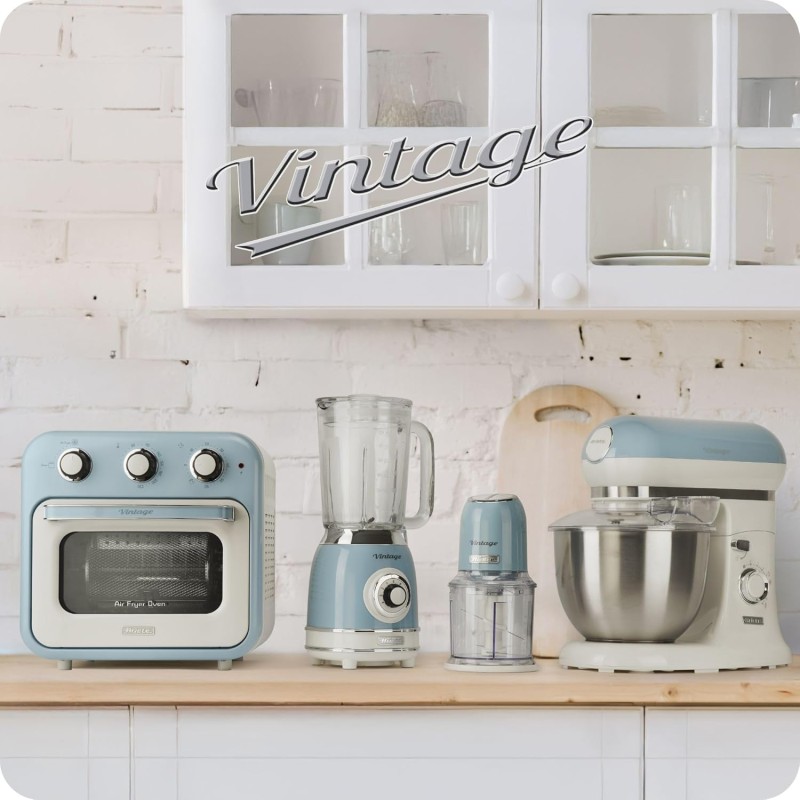 Ariete 2878 Cappuccinatore Vintage - Montalatte a caldo e a freddo - Cappuccino, cioccolata, infusi liofilizzati - 500 Watt - Celeste - Celeste Ariete 2878 Cappuccinatore Vintage - Montalatte a caldo e a freddo - Cappuccino, cioccolata, infusi liofilizzati - 500 Watt - Celeste - Celeste