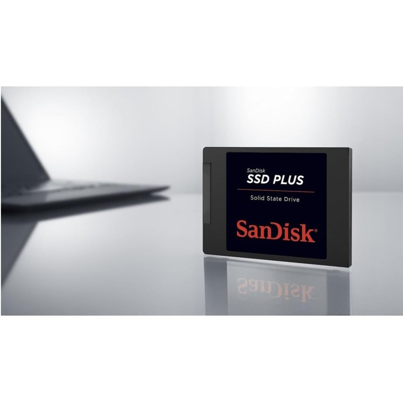 SanDisk SSD PLUS 240 GB Sata III 2.5 Inch Internal SSD, Up to 530 MB/s, Black - 240GB SanDisk SSD PLUS 240 GB Sata III 2.5 Inch Internal SSD, Up to 530 MB/s, Black - 240GB