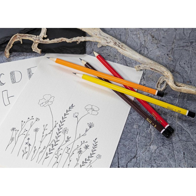 Idena 20004 - Matita, 4 pezzi, durezza H/HB/B/2H - 4 unità (Confezione da 1)