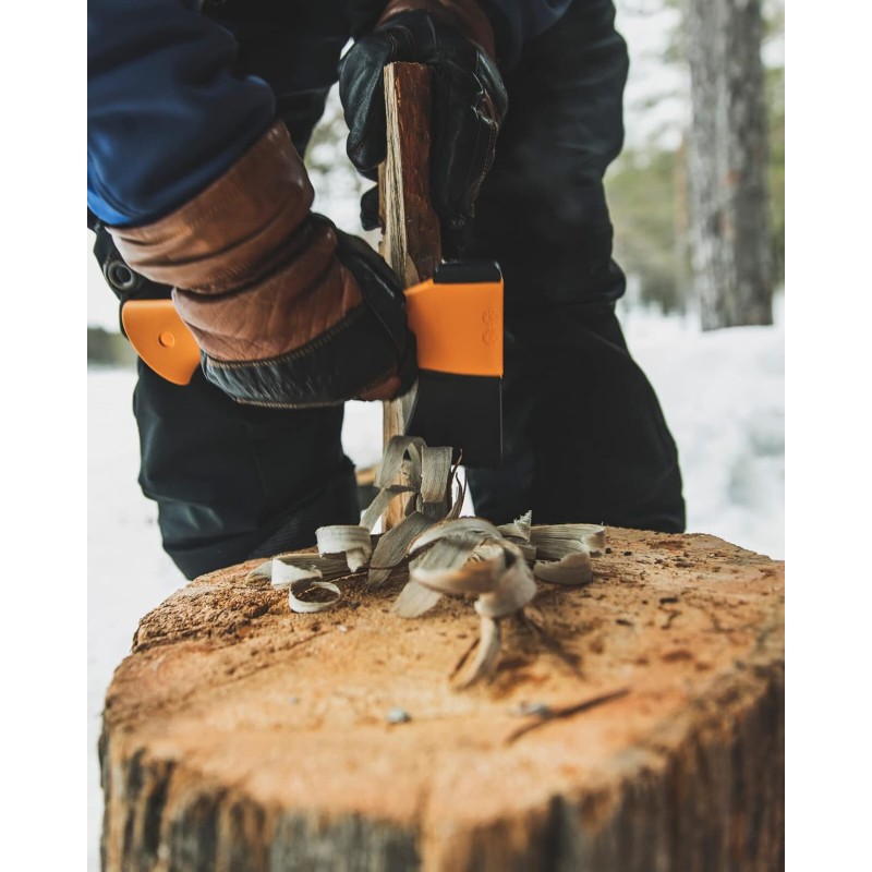 Fiskars X5 Cutting Axe, Length: 23 cm, XXS, Black/Orange, 1015617 Fiskars X5 Cutting Axe, Length: 23 cm, XXS, Black/Orange, 1015617