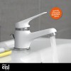 EISL SPEED NI075SCR-W rubinetto bagno lavabo, miscelatore da bagno, miscelatore lavabo bagno, rubinetto lavandino bagno, cromato/bianco - Miscelatore Speed Per Lavabo Bianco EISL SPEED NI075SCR-W rubinetto bagno lavabo, miscelatore da bagno, miscelatore lavabo bagno, rubinetto lavandino bagno, cromato/bianco - Miscelatore Speed Per Lavabo Bianco