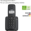 Gigaset A116 - Telefono Cordless - Durata delle batterie 12 ore di conversazione e 130 ore di standby - Fino a 50 voci, Nero [Compatibile in IT, ES]