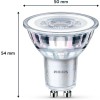 Philips LED, Faretto, 6 pz, equivalente a 50W, attacco GU10, Luce Bianca Calda - 6 Pezzi