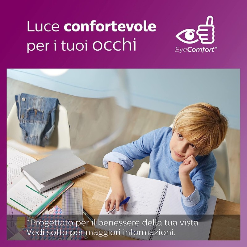 Philips LED, Faretto, 6 pz, equivalente a 50W, attacco GU10, Luce Bianca Calda - 6 Pezzi