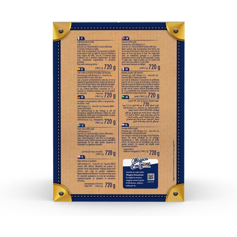 Caffè Borbone Cialda Compostabile, Miscela Rossa - 100 Cialde - Sistema ESE - Miscela Rossa Caffè Borbone Cialda Compostabile, Miscela Rossa - 100 Cialde - Sistema ESE - Miscela Rossa