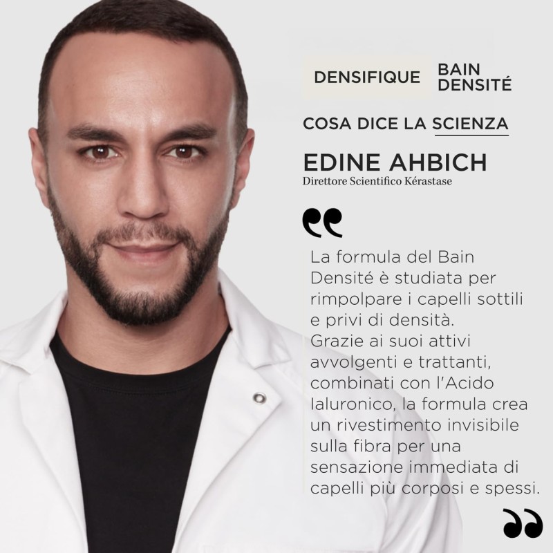 Kérastase, Densifique Femme, Shampoo Rimpolpante & Ridensificante, Per Capelli Fini & Sottili, Bain Densité, 250 ml