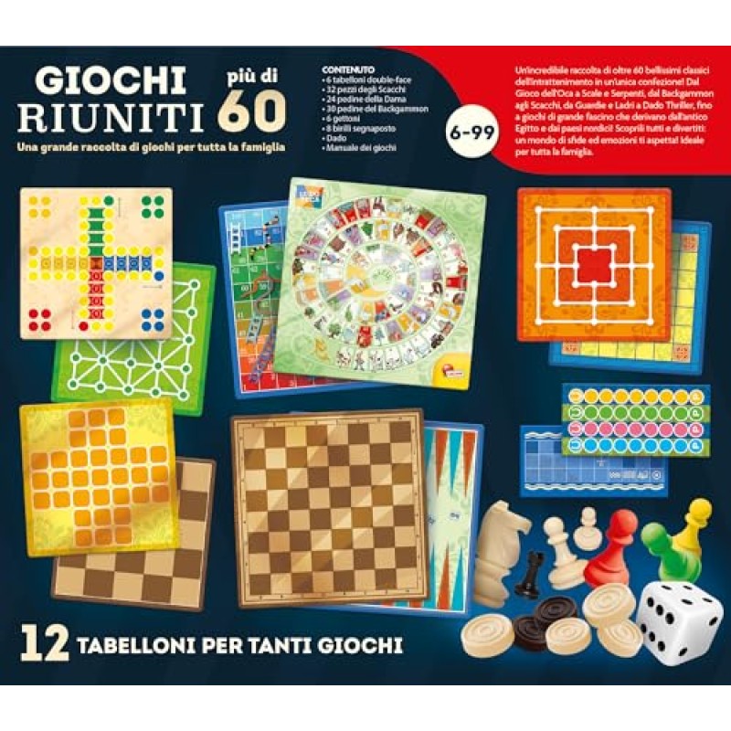 Liscianigiochi Ludoteca Giochi Riuniti 57023 Più di 60, 6 anni + Liscianigiochi Ludoteca Giochi Riuniti 57023 Più di 60, 6 anni +
